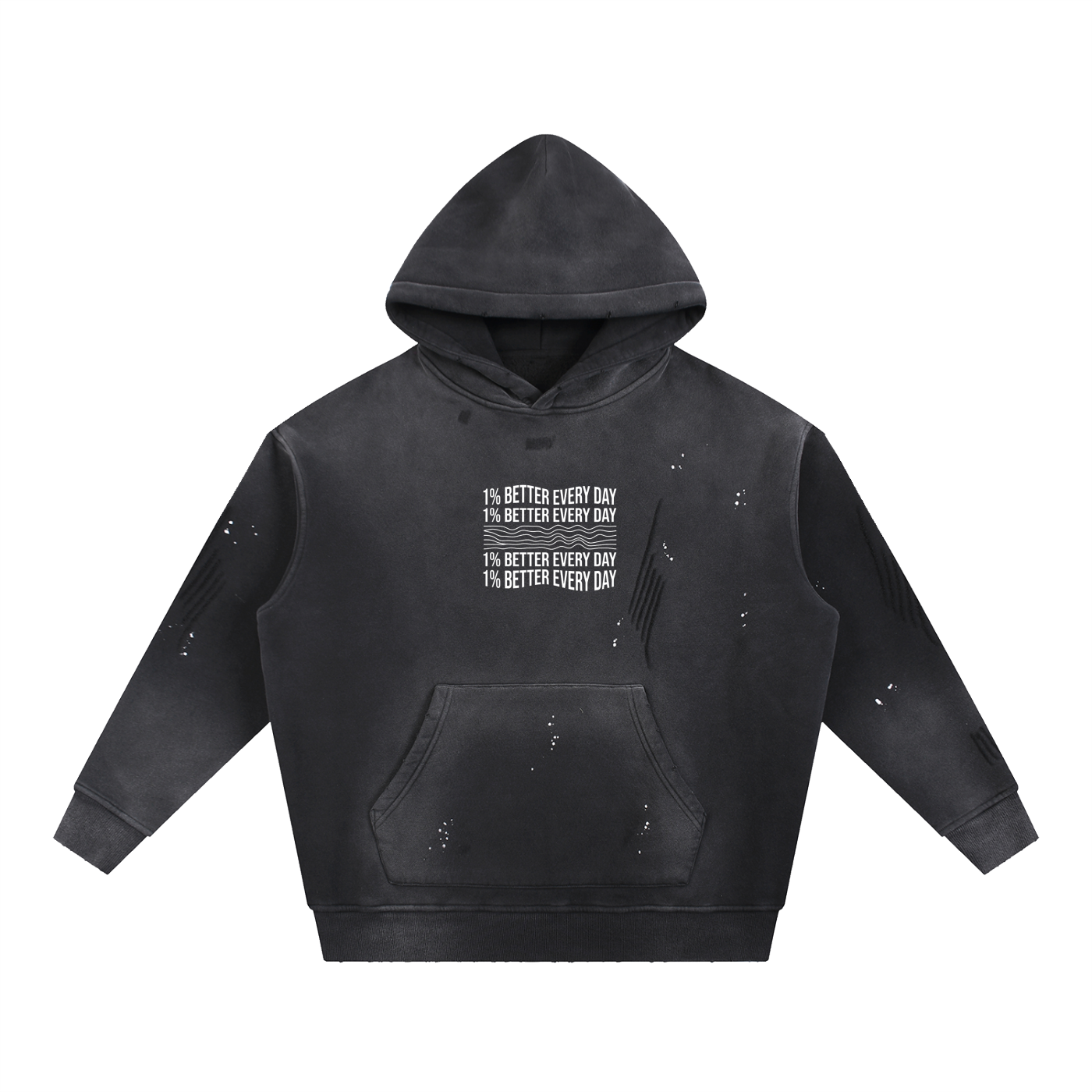 1% Better Frayed Fleece Hoodie