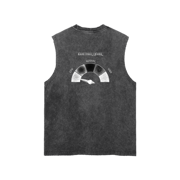 "LOW CORTISOL" Snow Washed Tank