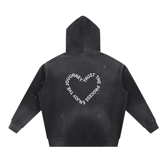 1% Better Frayed Fleece Hoodie